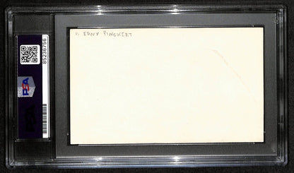 Erny Pinckert Cfb Hof Signed/Auto 3X5 Index Card