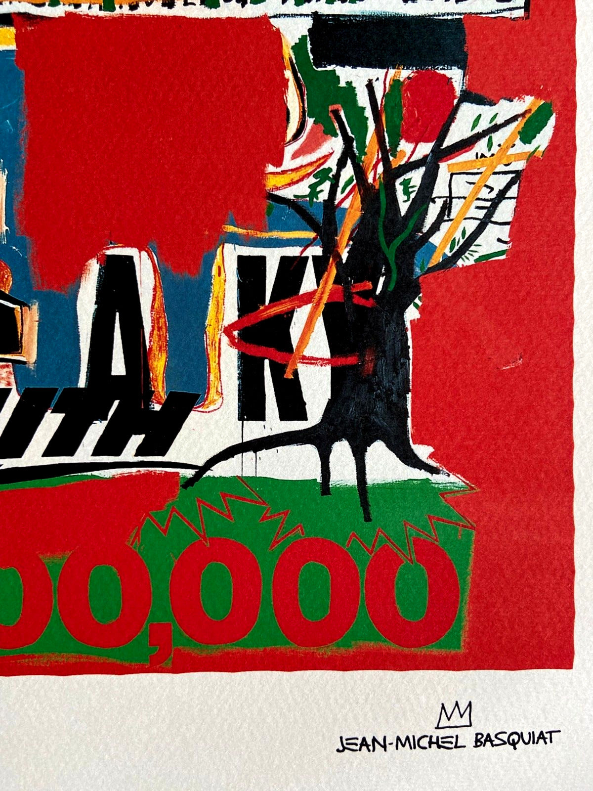 Jean-Michel Basquiat Lithograph Coa Signed Numbered. Joan Mir