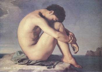 Hippolyte Flandrin Portrait By The Sea 