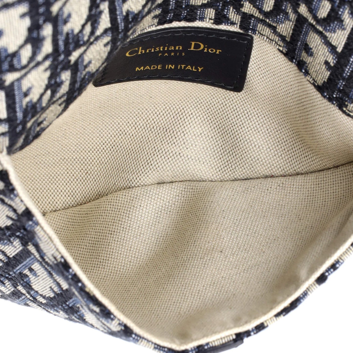 Christian Dior Saddle Belt Bag Oblique Canvas