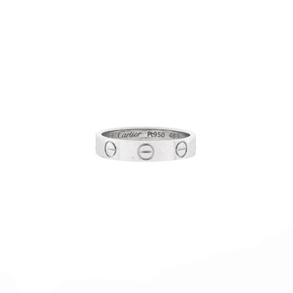 Cartier Love Wedding Band Ring Platinum