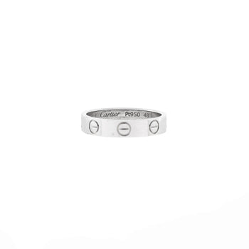 Cartier Love Wedding Band Ring Platinum
