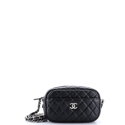 Chanel Camera Case Bag Quilted Lambskin Mini