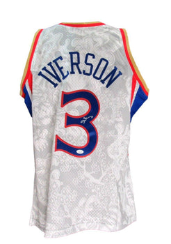 Allen Iverson Hof Autographed Lunar Mitchell &