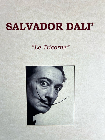 Salvador Dal Lithograph From An Drawing Coa Signed Op Rare