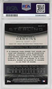 Courtney Hawkins Autographed 2013 Bowman Sterling Rookie Card (Psa Auto 10)