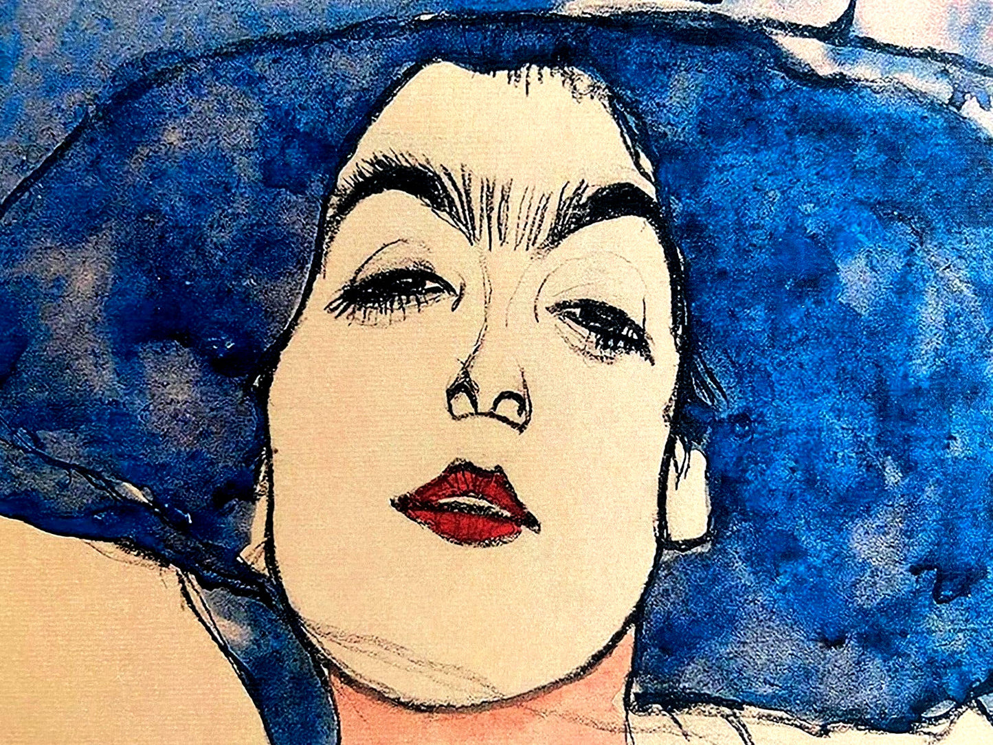 Egon Schiele "Eva" Lithograph From An Signed Op Numbered