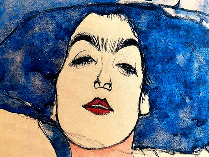 Egon Schiele "Eva" Lithograph From An Signed Op Numbered