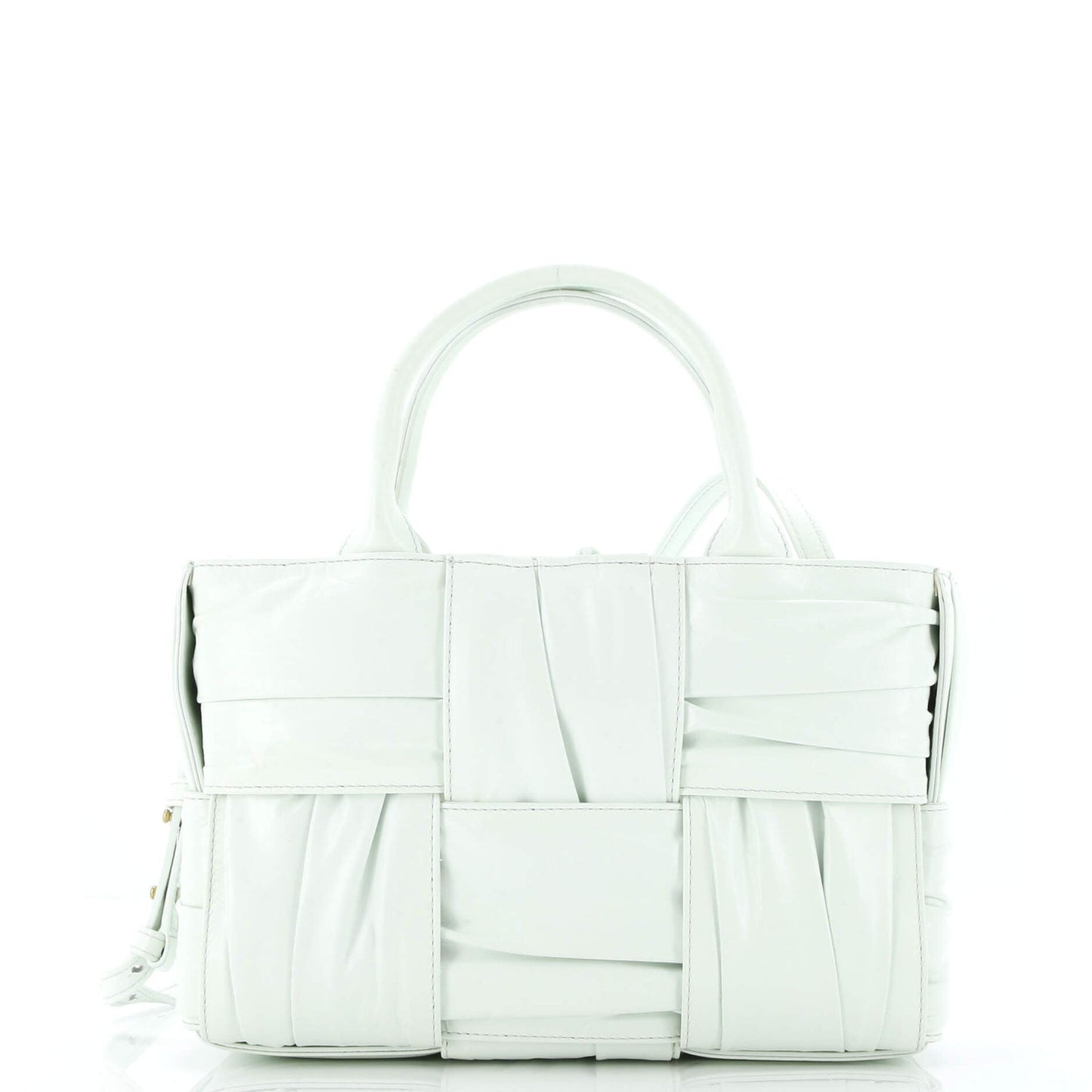 Bottega Veneta Arco Tote Maxi Intrecciato Plisse Leather Mini