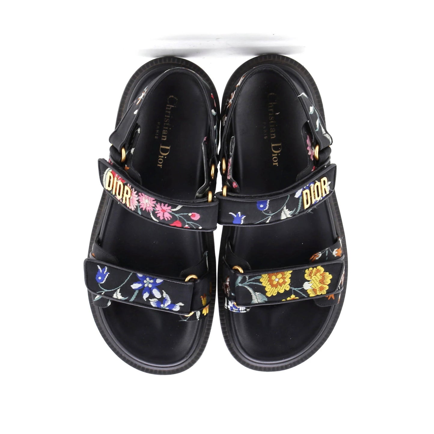 Christian Dior Women'S Dioract Sandals Printed Technical Fabric