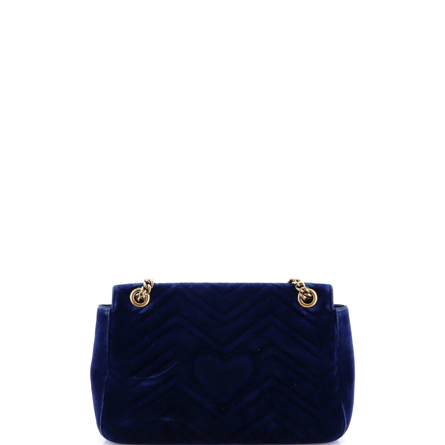 Gucci Gg Marmont Flap Bag Embroidered Matelasse Velvet Medium