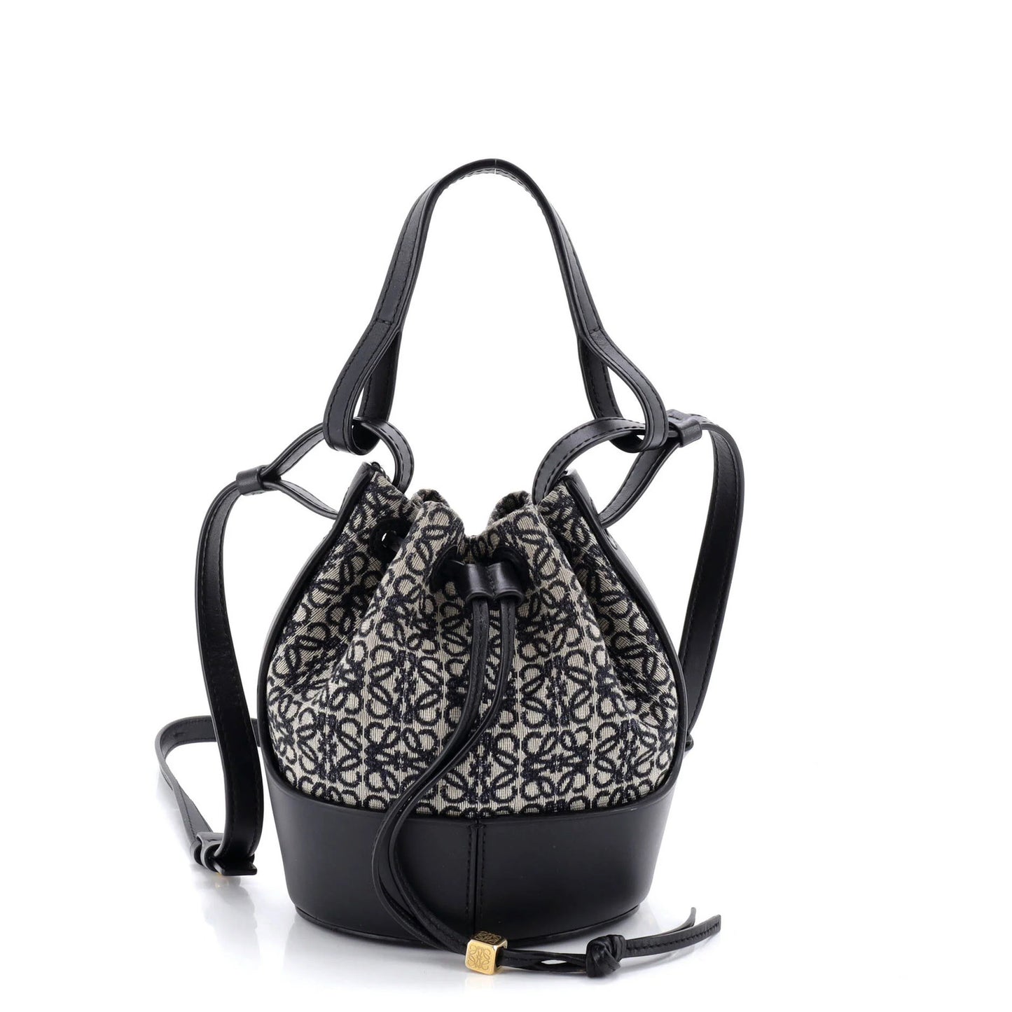 Loewe Balloon Bucket Bag Anagram Canvas And Leather Mini