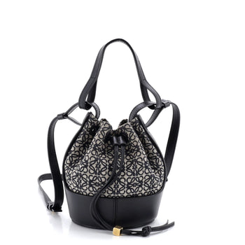 Loewe Balloon Bucket Bag Anagram Canvas And Leather Mini
