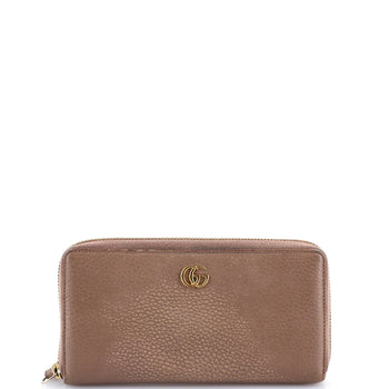 Gucci Gg Marmont Zip Around Wallet Leather
