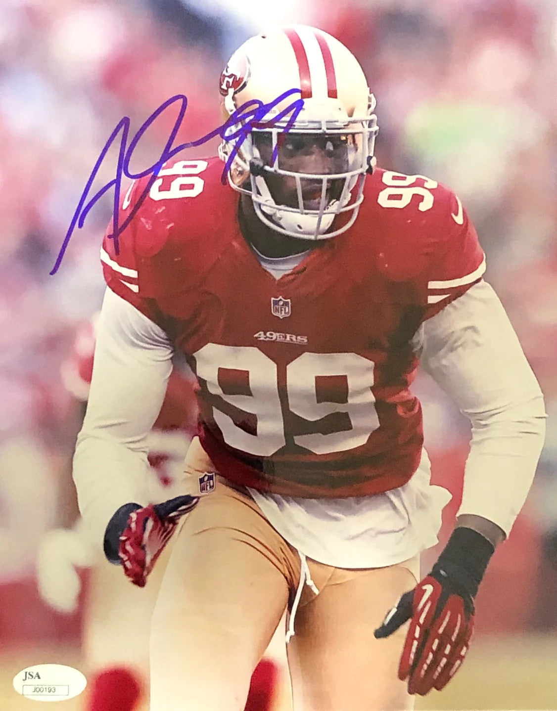 Aldon Smith Autographed 8X10 Photo