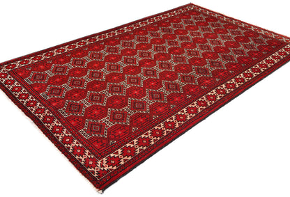 Handmade Antique Tribal Rug Allover Design