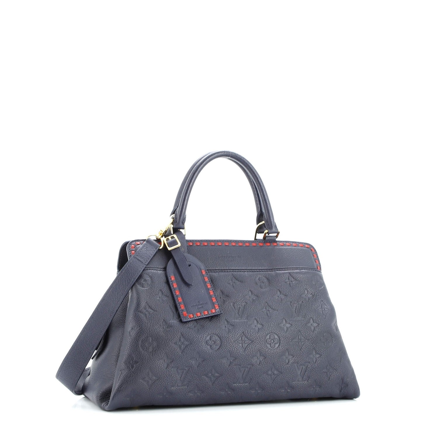 Louis Vuitton Vosges Handbag Whipstitch Monogram Empreinte Leather Mm