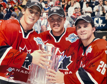 Vincent Lecavlier Brad Richards Martin St. Louis Signed 16X20 Hockey Photo
