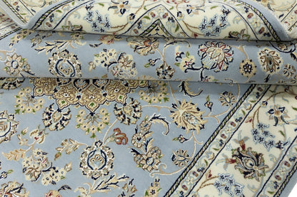 Handmade Indo-Nain Oriental Area Rug Floral