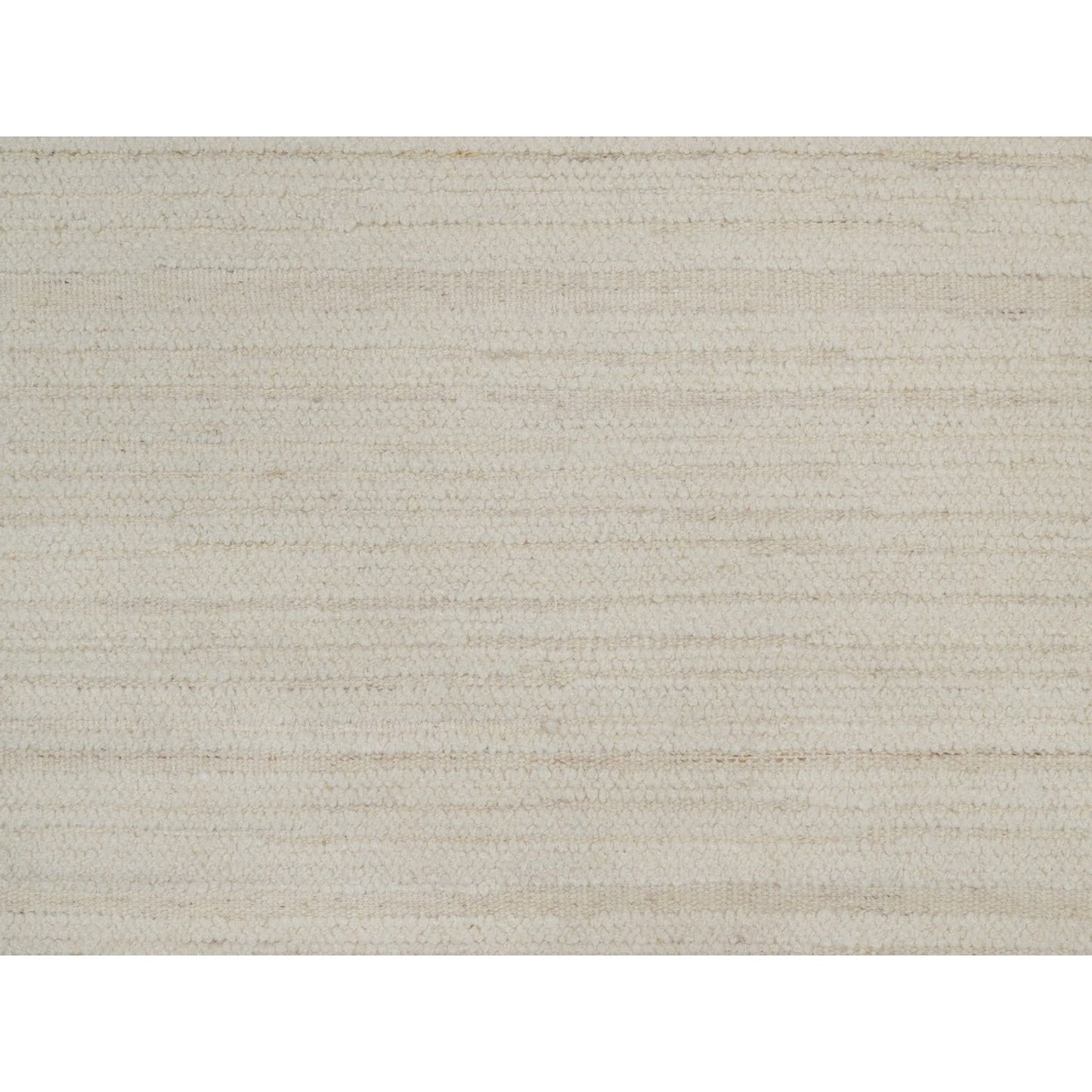 Hand knotted ivory wool with modern tone on tone textured round