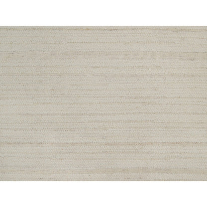 Hand knotted ivory wool with modern tone on tone textured round