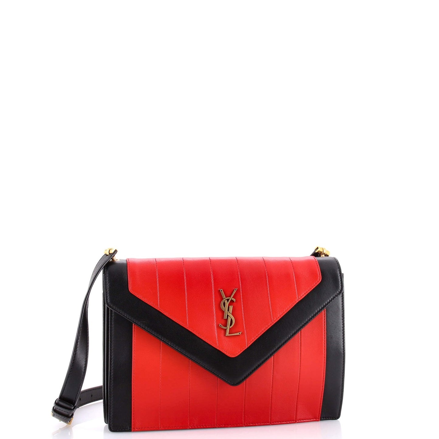 Saint Laurent Gaby Envelope Satchel Vertical Quilted Leather