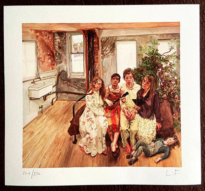 Lucian Freud Lithograph Coa Signed Numbered