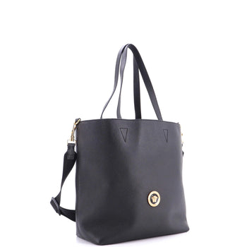 Versace La Medusa Convertible Shopper Tote Bag Leather Leather Tall