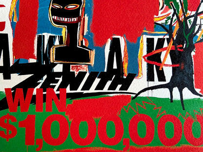 Jean-Michel Basquiat Lithograph Coa Signed Numbered. Joan Mir