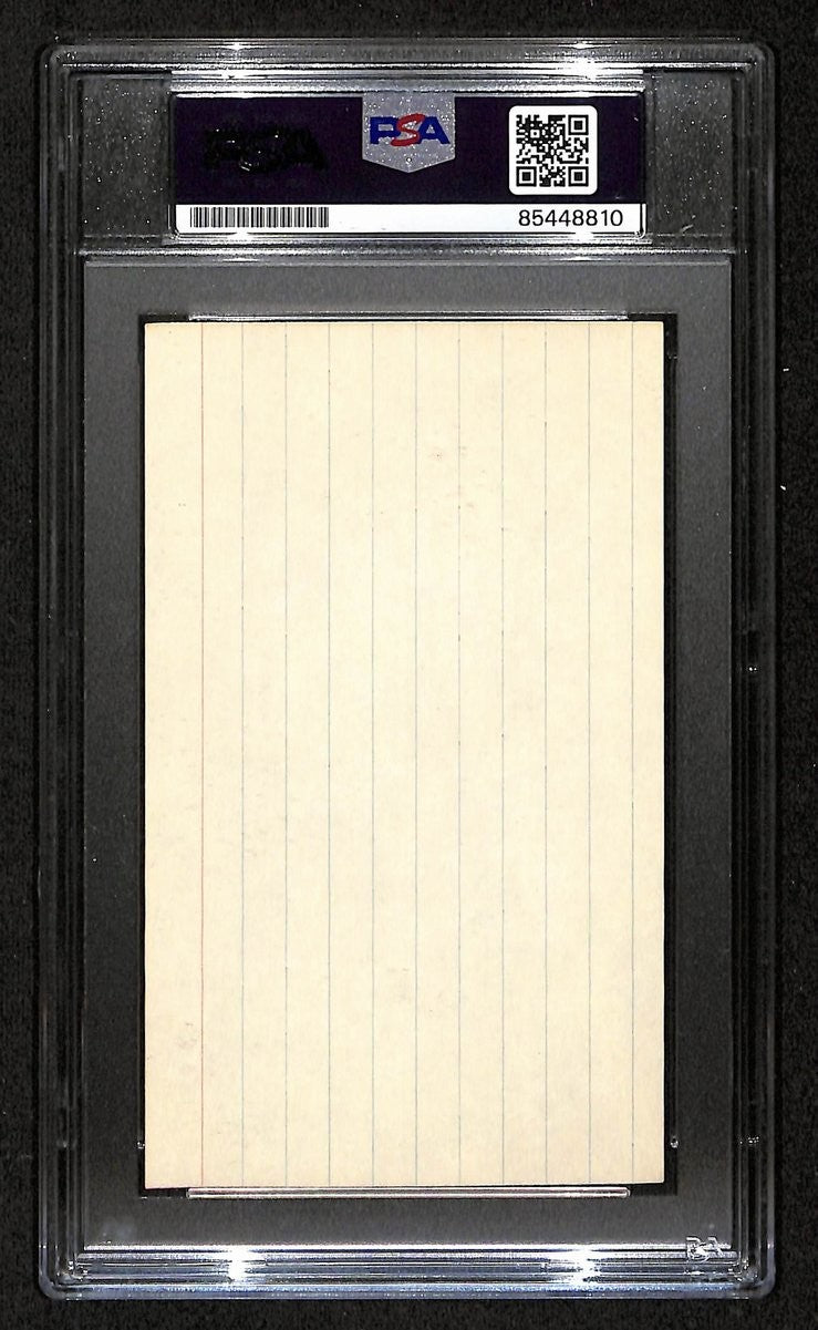 Brian Piccolo Chicago Bears Signed/Auto 3X5 Index Card Psa/Dna Mint-9 198699