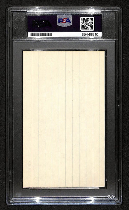 Brian Piccolo Chicago Bears Signed/Auto 3X5 Index Card Psa/Dna Mint-9 198699