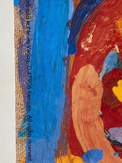 Zero Nine Wax on the newspaper on canvas Poster 1993 Framed - Jasper Johns