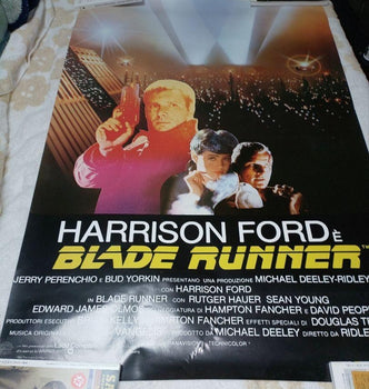 Blade Runner Original 1982 Italy Movie Poster Harrison Ford Sci-Fi Ridley Scott