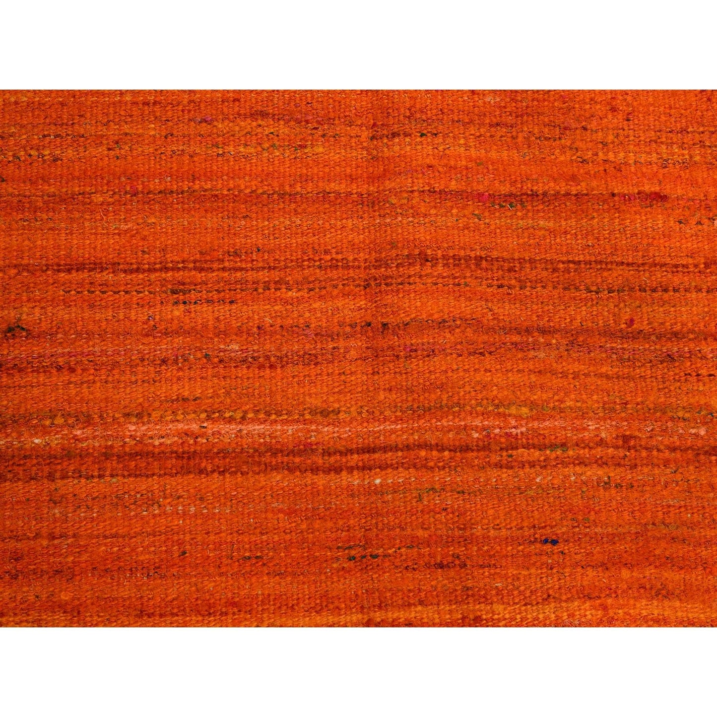 8'X10'1" Sunset Colors Plain Solid Design Wool And Silk Hand Knotted Rug