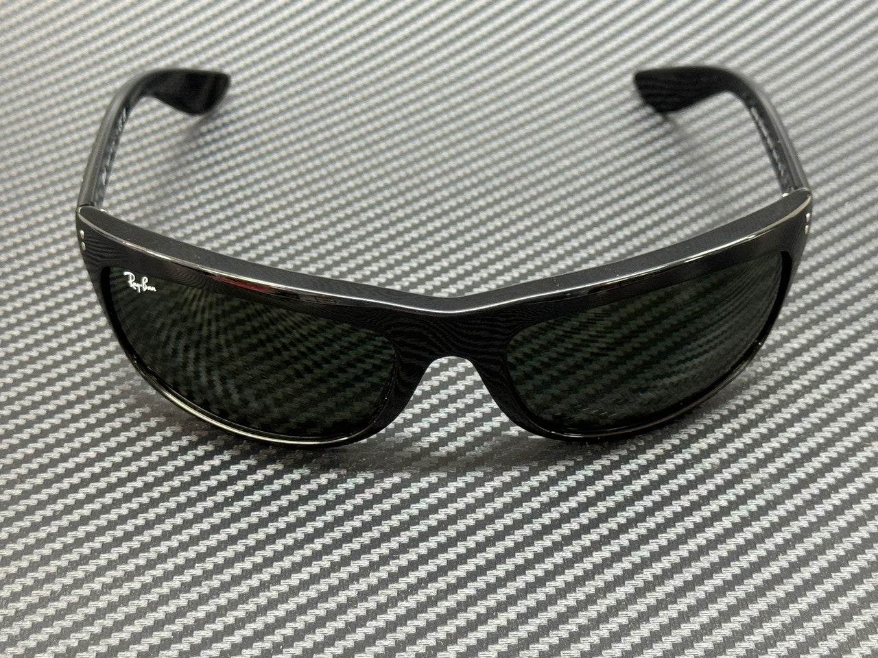 RAY BAN RB4089 601 31 Black Green Unisex 62 mm Sunglasses