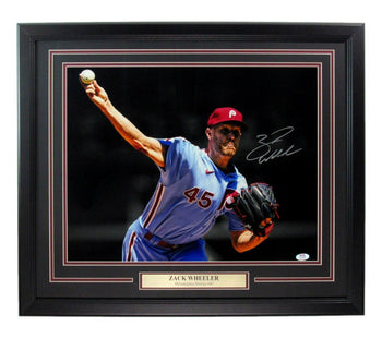 Zack Wheeler Signed 16X20 Photo Philadelphia