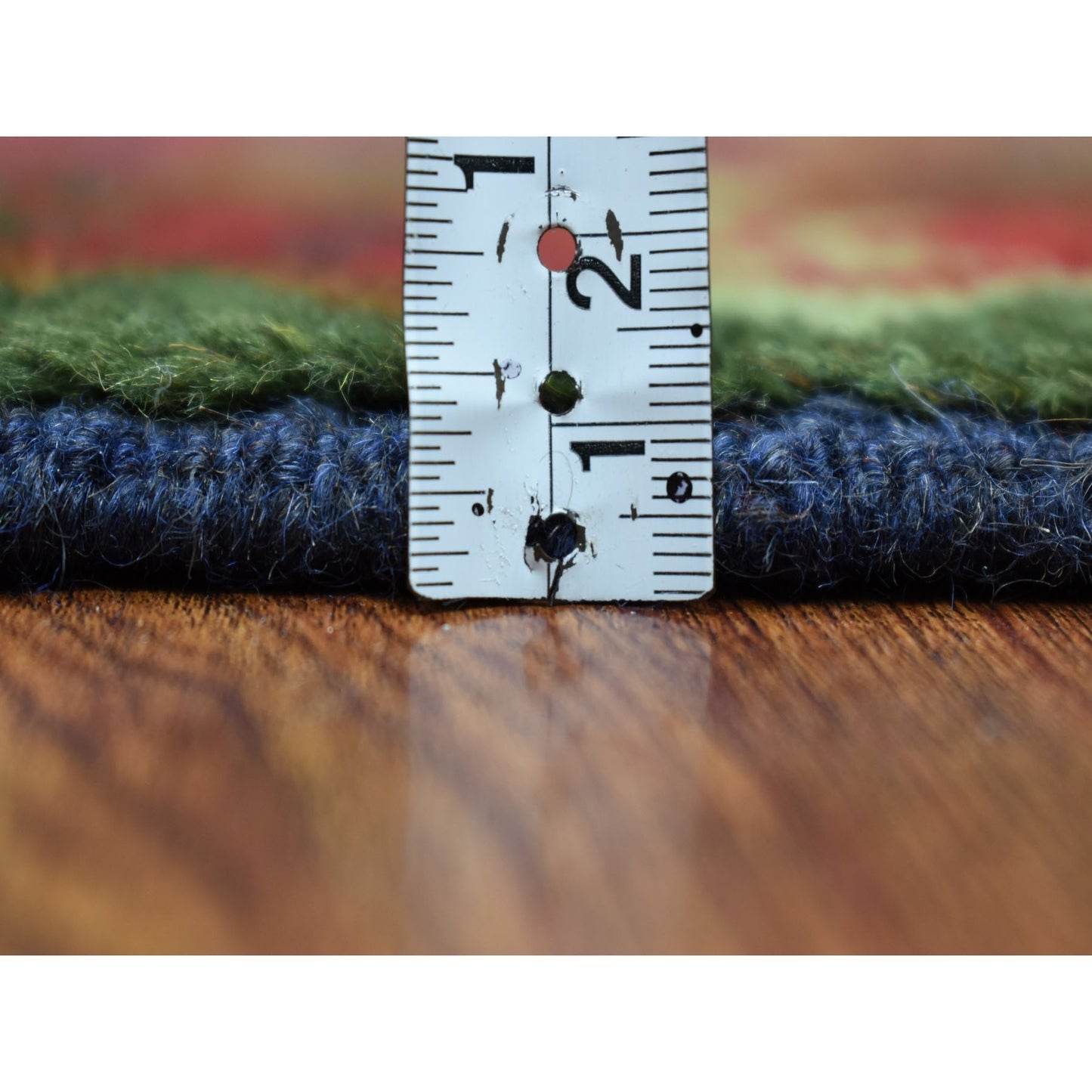 3'5"X4'8" Geometric Design Pure Wool Hand Made Colorful Afghan Tribal Rug