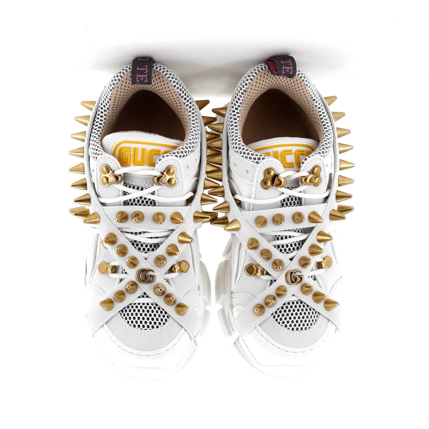 Gucci X Sega Flashtrek Sneakers Technical Fabric And Leather With Studs