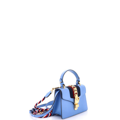 Gucci Sylvie Top Handle Bag Leather Mini
