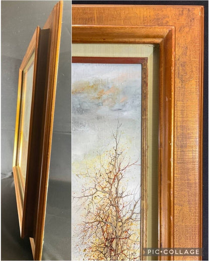 Jean Godin "Solitude Dautomne" Original Oil Painting On Canvas Signed 20F