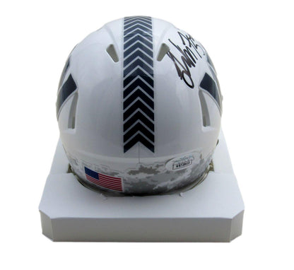 London Fletcher Signed Salute To Service Mini Helmet Commanders Jsa 194007