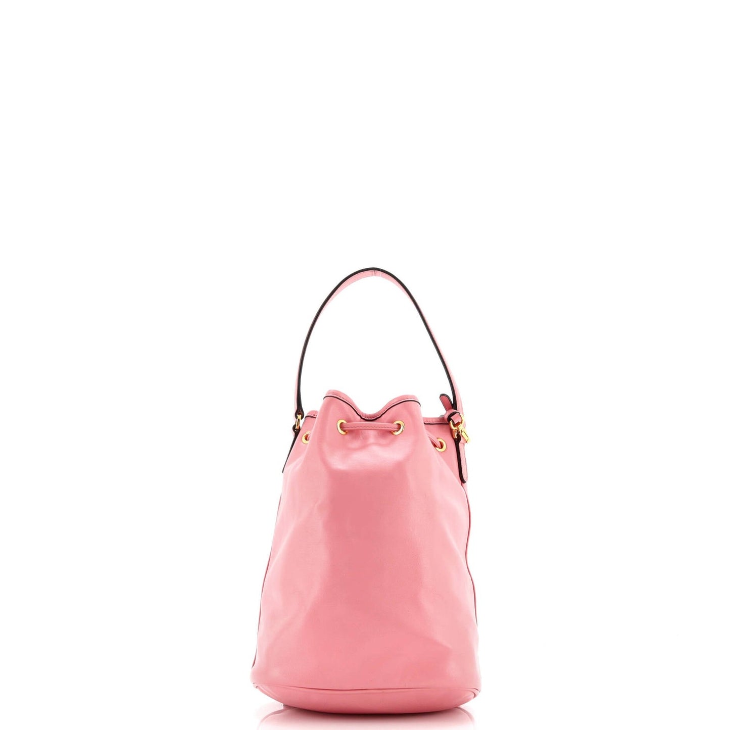 Prada Drawstring Pocket Bucket Bag Soft Calf Small
