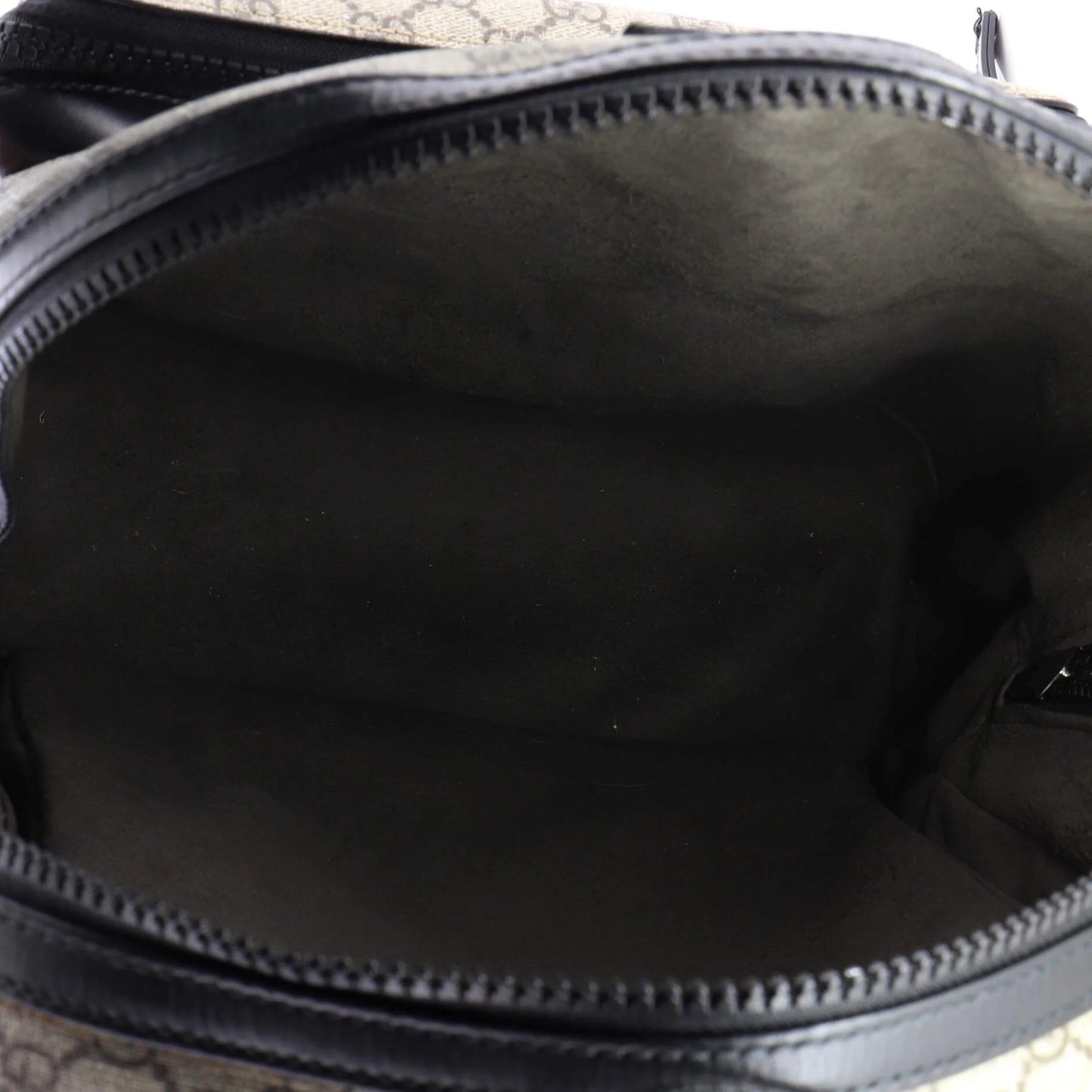 Gucci Zip Pocket Backpack Gg Coated Canvas Medium