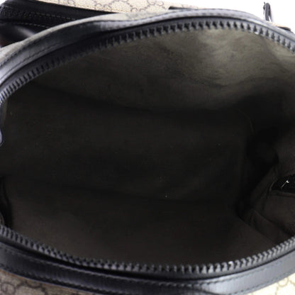 Gucci Zip Pocket Backpack Gg Coated Canvas Medium