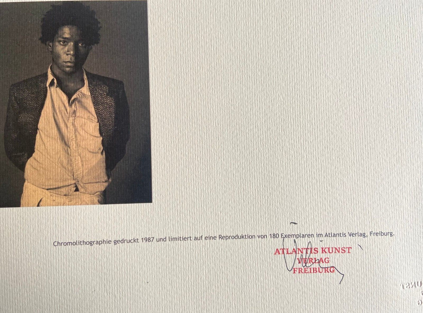 Jean-Michel Basquiat Lithograph Coa Signed Numbered By Hand