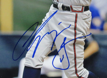 Chipper Jones Hof Autographed 11X14 Photo Atlanta