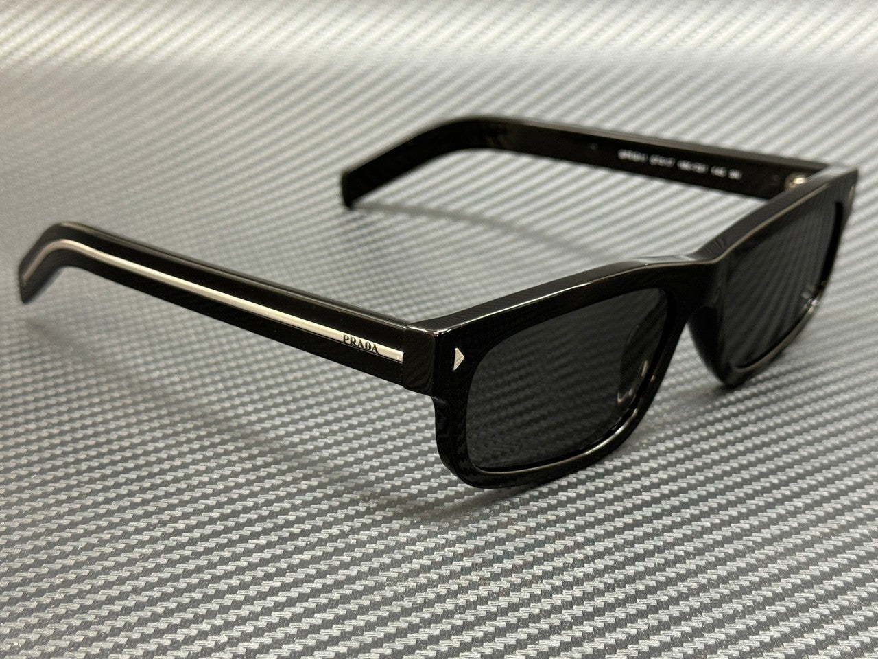 PRADA PR B11S 16K731 Black Dark Grey Men's 55 mm Sunglasses