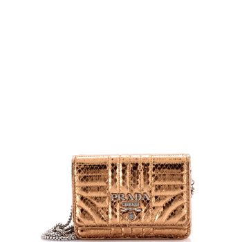 Prada Wallet On Chain Diagramme Quilted Ayers Mini