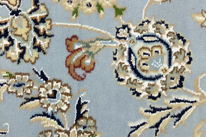 Handmade Indo-Nain Oriental Area Rug Floral