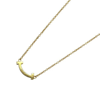 Tiffany & Co. T Smile Mini Necklace 750 Diamond